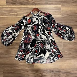 Free People Multi Color Blouse | XS | High Neck